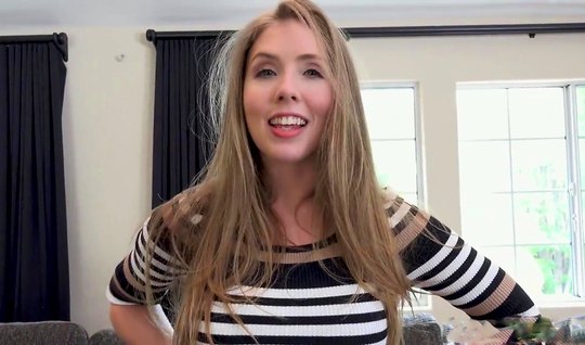 Телка с мохнатой киской от первого лица скачет на елдаке любовника и кончает