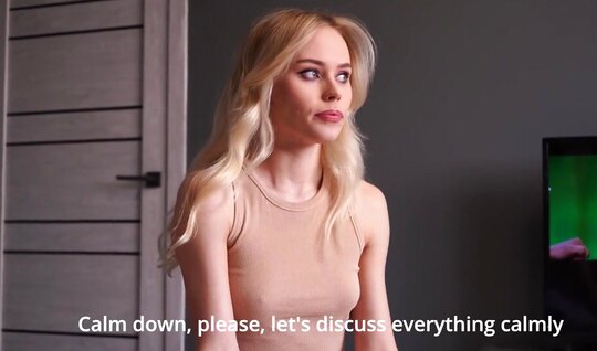 Young Russian stepmother enjoys sucking hard cock