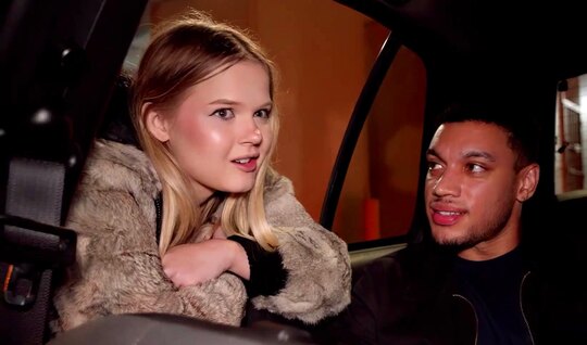 A young prostitute sucks a black guy’s strong dick